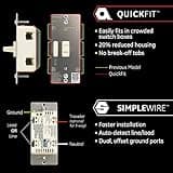 Enbrighten Almond Z-Wave Plus Smart Light Switch thumbnail 3