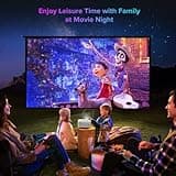 BIGASUO HD 9000L Bluetooth Projector Built in DVD Player thumbnail 3