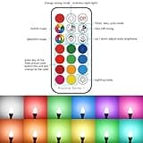 E12 LED Bulb Color Changing Candelabra Light Bulb with Remote Control thumbnail 3