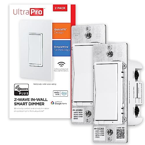 UltraPro 700 Series Z-Wave In-Wall Smart Rocker Light Dimmer main view