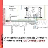 Durablow SH3002 Gas Fireplace WiFi Smart Home Remote Control thumbnail 5