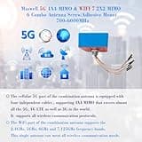 Maswell 6 Combo 5G 4X4 MIMO Plus WIFI7 2X2 MIMO 700-6000MHz Antenna thumbnail 5