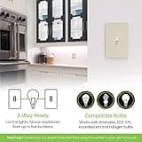 Enbrighten Almond Z-Wave Plus Smart Light Switch thumbnail 5