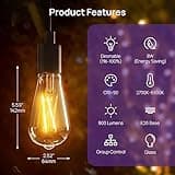 mujoy Smart LED Edison Bulbs thumbnail 2