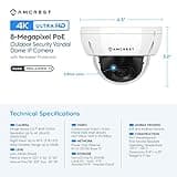 Amcrest UltraHD 4K (8MP) Outdoor Security POE IP Camera thumbnail 5