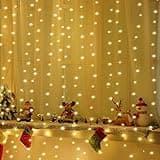 195 LED Curtain Tapestry Backdrop String Lights thumbnail 4