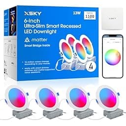 Xsky Smart Recessed Lighting 6 Inch photo