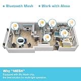 UCB Alexa Light Bulb 130W Equivalent, Smart Light Bulbs Warm White to Daylight Tunable, A19 E26 Bluetooth LED Bulbs for Bedroom Kitchen Living Room Office（4 Pack） thumbnail 4