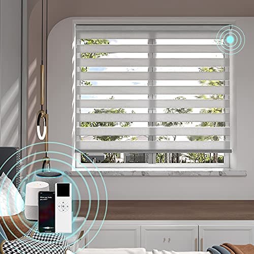 USA Made Valance-Free Motorized Zebra Blinds main view