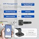 Tenon Fingerprint Smart Door Lock with Handle thumbnail 4
