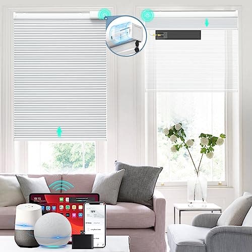 BLANKENDON Solar Powered Rechargeable Motorized Smart Blinds main view