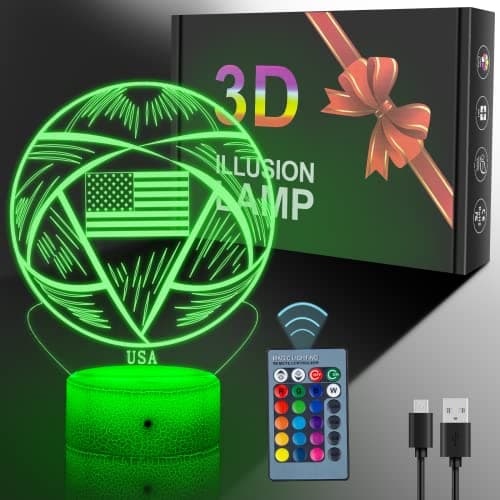 JAMIEWIN Sales Clearance Soccer Night Lights for Kids main view