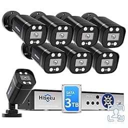 Hiseeu 5MP 8ch Wired Security Camera System photo
