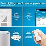 Lutron Caseta Single-Pole/3-Way Smart Lighting Lamp Dimmer and Remote Kit thumbnail 3