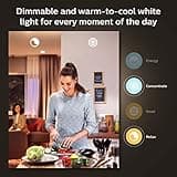 Philips Hue White Ambiance BR30 LED Smart Bulbs (Bluetooth Compatible), 2-Pack thumbnail 5