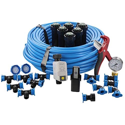 Orbit 50022 Medium Area 1-Zone All-in-One Automatic Sprinkler System Kit with B-hyve Smart 1-Outlet Hose Faucet Sprinkler Timer with Gen 1 B-hyve Smart Hub main view