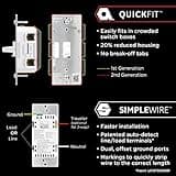 Enbrighten 700 Series Z-Wave In-Wall Smart Light Switch with QuickFit and SimpleWire, White Toggle thumbnail 2