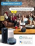KHSUIN WiFi Smart Light Bulbs 150W Equivalent, 16W Dimmable 1600LM BR30 Flood Smart Bulb thumbnail 3