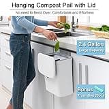 Tiyafuro 2.4 Gallon Kitchen Compost Bin thumbnail 2