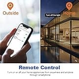 Smart Plugs Compatible with Alexa Google Assistant for Voice Control, MONGERY Mini Smart Outlet WiFi Plug with Timer Function, No Hub Required, 2 Pack, White thumbnail 4