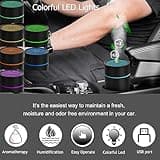 Car Diffuser USB Cool Mist Humidifier Aromatherapy Essential Oil Diffuser Portable Oil Diffuser for Car Home Office Bedroom (Black) thumbnail 4