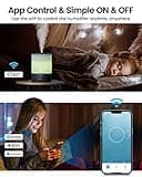 Cool Mist Humidifiers for Bedroom Large Room, Esemoil Upgraded 2.5L Smart WiFi Baby Air Humidifier with Top-Fill & 28dB, 24H & BPA-Free Ultrasonic Diffuser for Plants, 8 Color Light, Works with Alexa thumbnail 2