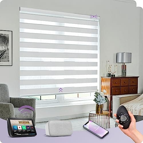 Graywind Motorized Zebra Sheer Blinds main view
