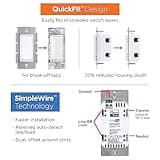 UltraPro 700 Series Z-Wave in-Wall Smart Rocker Light Dimmer with QuickFit & SimpleWire, 3-Way Ready, Works with Alexa, Google Assistant, Z-Wave Hub Required, Smart Home, Voice Control, 4 Pack thumbnail 3
