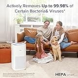 LEVOIT Air Purifiers for Home Large Room, Covers Up to 3175 Sq. Ft, Smart WiFi and PM2.5 Monitor, 3-in-1 Filter Captures Particles, Smoke, Pet Allergies, Dust, Pollen, Alexa Control, Core 600S, White thumbnail 3