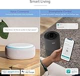 LEVOIT Air Purifier for Home Bedroom, Smart WiFi Alexa Control, Covers up to 915 Sq.Foot, 3 in 1 Filter for Allergies, Removes Pollutants, Smoke, Dust, 24dB Quiet for Bedroom, Core 200S, Black thumbnail 3