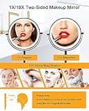 ALHAKIN Rechargeable Makeup Mirror with Lights thumbnail 5