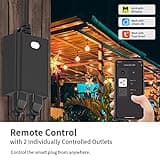 Minoston Outdoor Smart Plug Wi-Fi Plugs Outlet thumbnail 3
