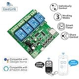 Newgoal 4 Channels WiFi Wireless Smart Switch Inching Self-Locking Relay Module thumbnail 2