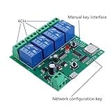 4 Channel Relay Module DC 12V 24V Switch Interlock Inching Self-Locking APP Remote Controller for Garage Door Smart Home Devices thumbnail 4