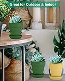 vensovo 6 Inch Clay Pot for Plant with Saucer thumbnail 4