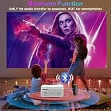 BIGASUO HD 9000L Bluetooth Projector Built in DVD Player thumbnail 4