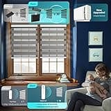 CITOLEN Motorized Blinds with Integral Valance Zebra Blinds Upgraded Smart Blinds Custom Size Automatic Blinds for Windows Remote Control Electric Zebra Shades Alexa/Google Blinds thumbnail 2