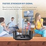 Linksys WiFi 5 Router, Tri-Band, 3,000 Sq. ft Coverage, 25+ Devices, Speeds up to (AC5400) 5.4Gbps - EA9500 thumbnail 5