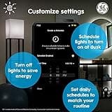 GE CYNC Smart LED Light Bulbs, Soft White, Bluetooth and Wi-Fi, Works with Alexa and Google, A19 (2 Pack) thumbnail 3