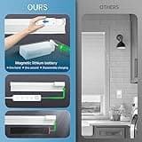 Magnetic Smart Motorized Blinds 100% Blackout with Alexa Google Cellular Shades Cordless Honeycomb with Remote, 29" Wx64 H, White thumbnail 4
