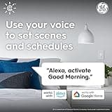 GE CYNC Smart LED Light Bulbs, Soft White, Bluetooth and Wi-Fi, Works with Alexa and Google, A19 (2 Pack) thumbnail 4