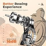 YOSUDA Magnetic/Water Rowing Machine 350 LB Weight Capacity - Foldable Rower for Home Use with Bluetooth, App Supported, Tablet Holder and Comfortable Seat Cushion thumbnail 2