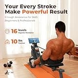 YOSUDA Magnetic/Water Rowing Machine 350 LB Weight Capacity - Foldable Rower for Home Use with Bluetooth, App Supported, Tablet Holder and Comfortable Seat Cushion thumbnail 3