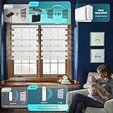 CITOLEN Motorized Blinds with Integral Valance Zebra Blinds Upgraded Smart Blinds Custom Size Automatic Blinds for Windows Remote Control Electric Zebra Shades Alexa/Google Blinds thumbnail 2