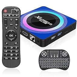 Android 13 TV Box with Backlit Wireless Mini Keyboard photo