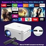 BIGASUO HD 9000L Bluetooth Projector Built in DVD Player thumbnail 5