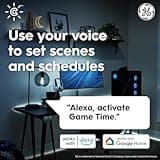 GE Lighting CYNC Smart LED Light Bulbs, Full Color, Bluetooth and Wi-Fi Enabled, Compatible with Alexa Google Home, A19 Bulbs (Pack of 4) thumbnail 3