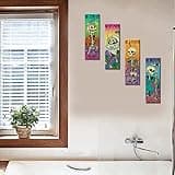 Tucocoo 4 Pieces Skeleton Wall Art Wooden Hanging Signs thumbnail 4