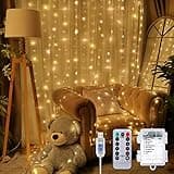 195 LED Curtain Tapestry Backdrop String Lights thumbnail 1