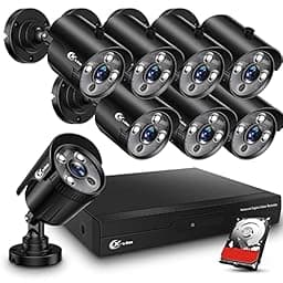 XVIM 8CH 1080P Wired Security Camera System with 1TB Hard Drive photo